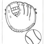 Kolorowanka baseball dla dzieci do druku i kolorowania.
