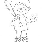 Dziecko trzyma rakietę i piłkę, gotowe do gry w baseball.