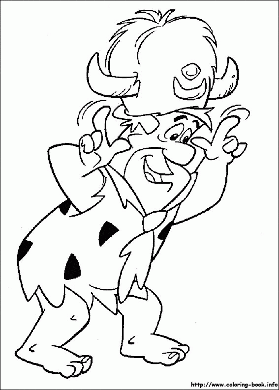 Fred bawi się z Pebbles - kolorowanka Fred Flintstone unosi Pebbles wysoko - kolorowanka