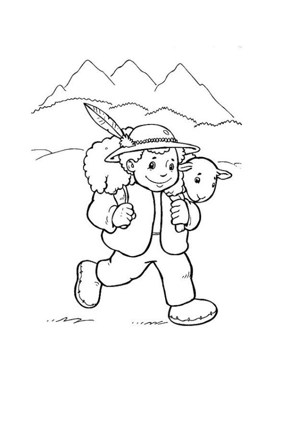 góry, górale – kolorowanka (10)