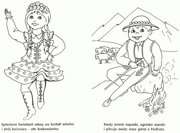 góry, górale – kolorowanka (20)
