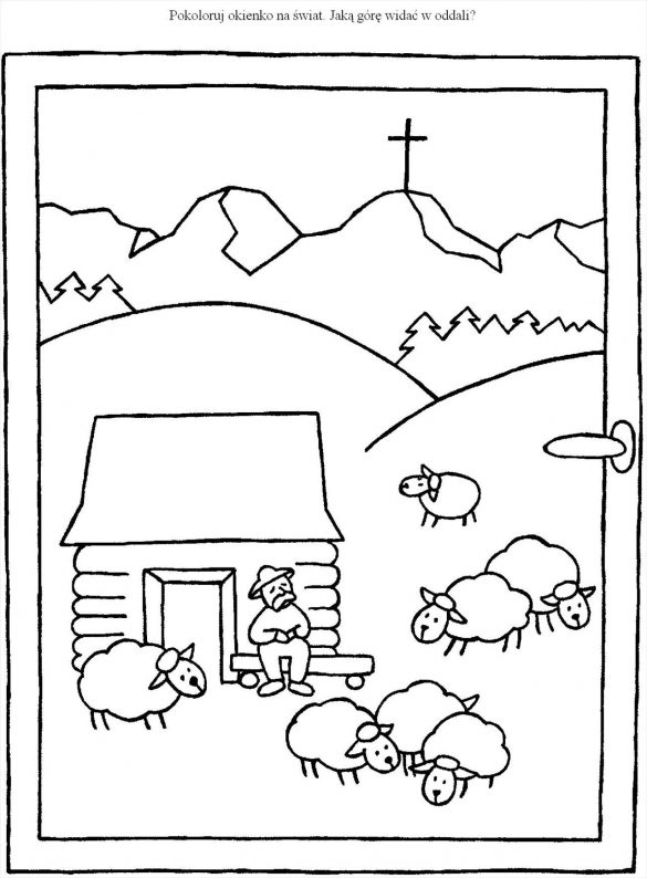 góry, górale – kolorowanka (25)