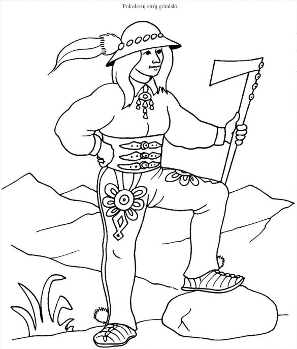 góry, górale – kolorowanka (51)