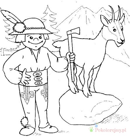 góry, górale – kolorowanka (9)