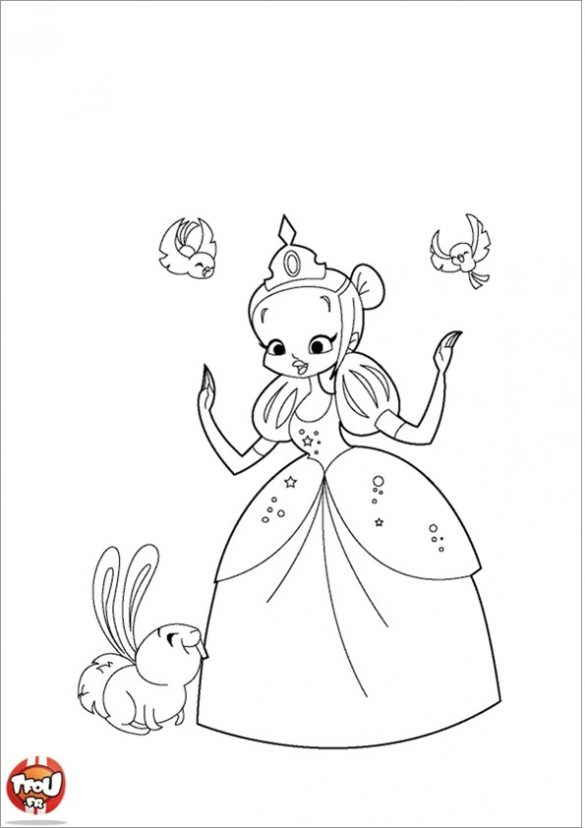 księżniczka – kolorowanki (1)