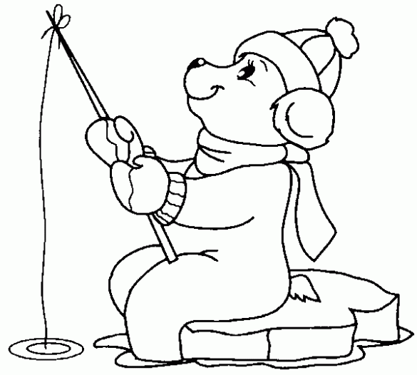 miś polarny – kolorowanka (15)