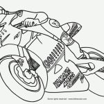 Kolorowanka motocykla Moto GP dla dzieci do druku.