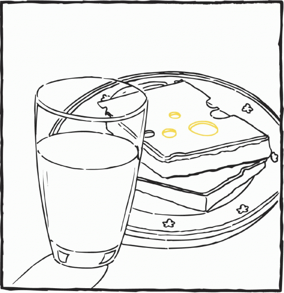 produkcja mleka, jedzenie – kolorowanka (16)