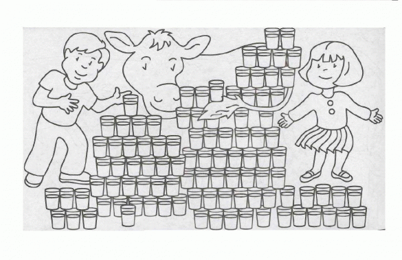 produkcja mleka, jedzenie – kolorowanka (32)