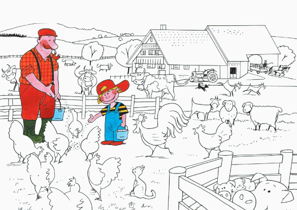 produkcja mleka, jedzenie – kolorowanka (53)