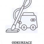 Prosta kolorowanka odkurzacz do wydrukowania dla dzieci.