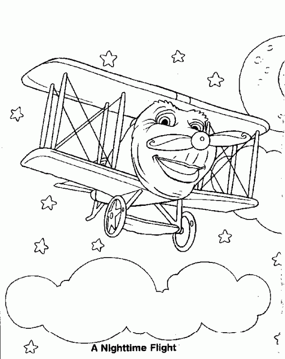 samolot jay jay – kolorowanka (2)