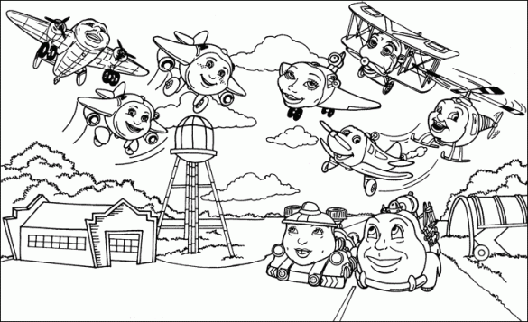 samolot jay jay – kolorowanka (7)