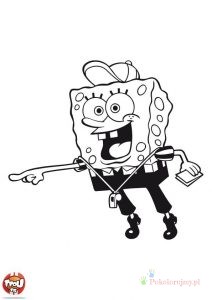 SpongeBob w stroju sędziego piłkarskiego