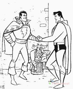 Superman i Batman – kolorowanka Superman i Batman - kolorowanka do druku