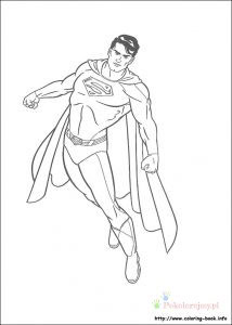 Superman w klasycznym kostiumie – kolorowanka Superman w klasycznym kostiumie - kolorowanka do druku
