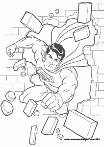 Superman – kolorowanka 43 Superman - kolorowanka nr 43 do druku
