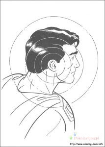 Superman – komiksowa kolorowanka Superman - komiksowa postać do kolorowania - kolorowanka do druku