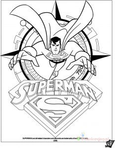 Superman z symbolem S – kolorowanka Superman z symbolem S na piersi - kolorowanka do druku