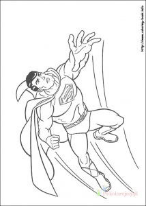 Superman w akcji – kolorowanka Superman w akcji - kolorowanka do druku