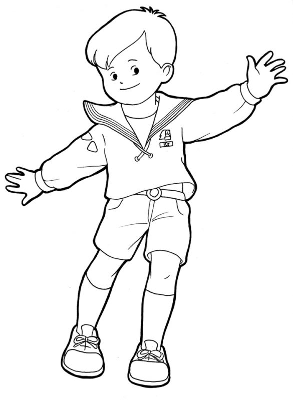 zuch, harcerz – kolorowanka (1)