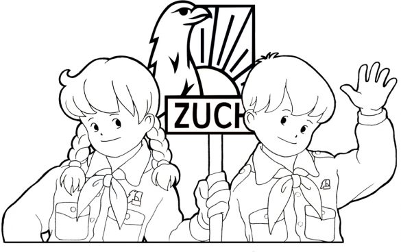 zuch, harcerz – kolorowanka (3)