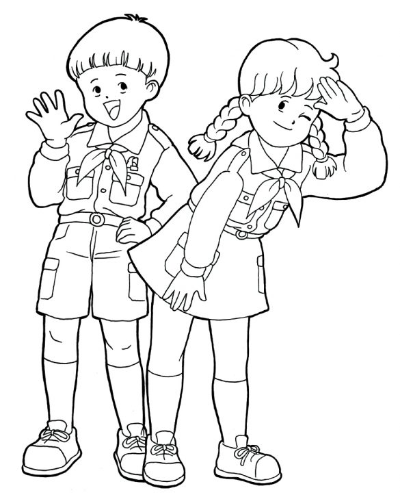 zuch, harcerz – kolorowanka (5)