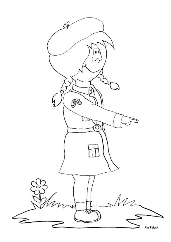 zuch, harcerz – kolorowanka (8)