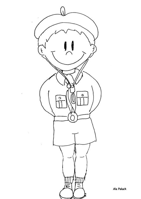 zuch, harcerz – kolorowanka (9)