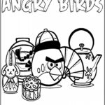 Kolorowanki Angry Birds do druku dla dzieci, z postaciami z popularnej gry.