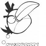 Kolorowanka Angry Birds z ptaki i balonami do wydrukowania.