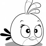 Kolorowanka Angry Birds do wydrukowania dla dzieci.