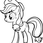 Kolorowanka Applejack z My Little Pony do druku dla dzieci.