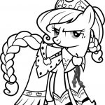 Kolorowanka Applejack z My Little Pony do druku dla dzieci.