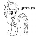 Kolorowanka Applejack z serialu My Little Pony do druku.