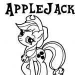 Kolorowanka Applejack z My Little Pony do druku dla dzieci.