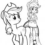 Kolorowanka Applejack i jej przyjaciółka z My Little Pony.