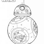 Kolorowanka BB-8 z Gwiezdnych Wojen do druku dla dzieci.