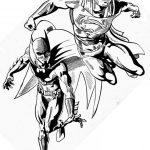 Superbohaterowie Batman i Superman do kolorowania dla dzieci.