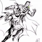 Superbohaterowie Batman i Superman do kolorowania dla dzieci.