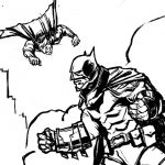 Kolorowanka do wydrukowania Batman i Superman dla dzieci.