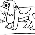 Kolorowanka beagle do wydrukowania dla dzieci.