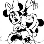 Kolorowanka Minnie i Myszka Miki do druku dla dzieci.