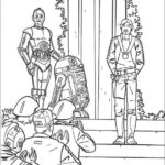 Kolorowanka C-3PO i droidy dla dzieci do druku.