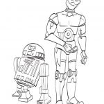C-3PO i R2-D2 - kolorowanka do wydrukowania dla dzieci.