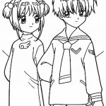 Kolorowanki do wydrukowania z postaciami z Cardcaptor Sakura dla dzieci.