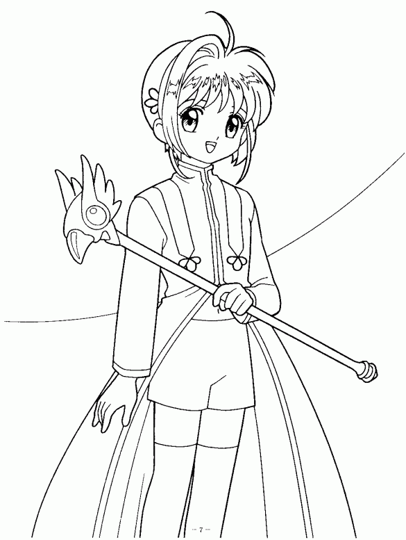 Cardcaptor Sakura – Kolorowanki dla dzieci (10)