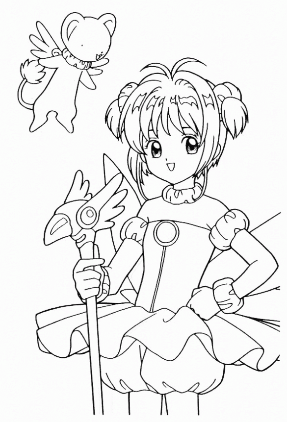 Cardcaptor Sakura – Kolorowanki dla dzieci (5)