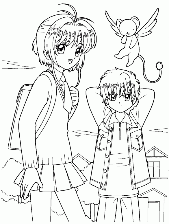 Cardcaptor Sakura – Kolorowanki dla dzieci (6)