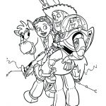 Kolorowanka Chudy i przyjaciele z Toy Story do druku.